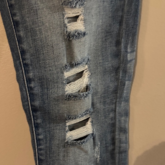 KanCan Dark Blue Distressed Skinny Jeans - Picture 6 of 8